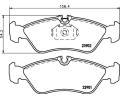 HELLA PAGID Sada brzdovch destiek HPG 8DB 355 014-401, 8DB 355 014-401
