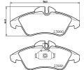 HELLA PAGID Sada brzdovch destiek HPG 8DB 355 014-481, 8DB 355 014-481