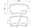 HELLA PAGID Sada brzdovch destiek HPG 8DB 355 014-641, 8DB 355 014-641