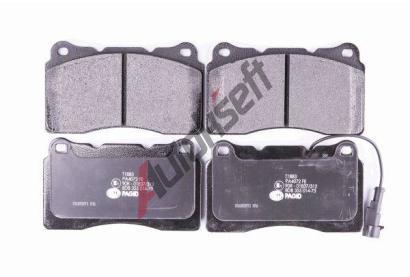 HELLA PAGID Sada brzdovch destiek HPG 8DB 355 014-731, 8DB 355 014-731