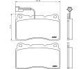 HELLA PAGID Sada brzdovch destiek HPG 8DB 355 014-731, 8DB 355 014-731