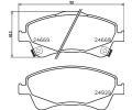 HELLA PAGID Sada brzdovch destiek HPG 8DB 355 014-881, 8DB 355 014-881