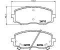 HELLA PAGID Sada brzdovch destiek HPG 8DB 355 014-901, 8DB 355 014-901