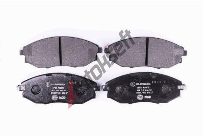 HELLA PAGID Sada brzdovch destiek HPG 8DB 355 014-931, 8DB 355 014-931