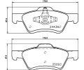HELLA PAGID Sada brzdovch destiek HPG 8DB 355 014-961, 8DB 355 014-961