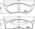 HELLA PAGID Sada brzdovch destiek HPG 8DB 355 014-971, 8DB 355 014-971