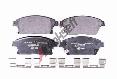 HELLA PAGID Sada brzdovch destiek HPG 8DB 355 015-241, 8DB 355 015-241
