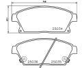 HELLA PAGID Sada brzdovch destiek HPG 8DB 355 015-241, 8DB 355 015-241