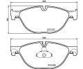 HELLA PAGID Sada brzdovch destiek HPG 8DB 355 015-251, 8DB 355 015-251