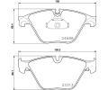 HELLA PAGID Sada brzdovch destiek HPG 8DB 355 015-261, 8DB 355 015-261