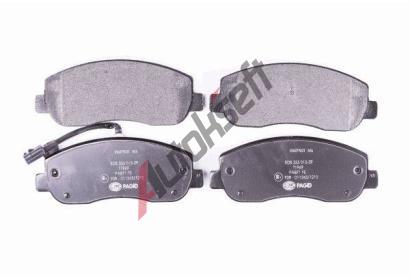 HELLA PAGID Sada brzdovch destiek HPG 8DB 355 015-291, 8DB 355 015-291