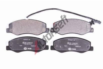 HELLA PAGID Sada brzdovch destiek HPG 8DB 355 015-311, 8DB 355 015-311