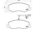 HELLA PAGID Sada brzdovch destiek HPG 8DB 355 015-311, 8DB 355 015-311