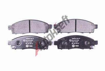 HELLA PAGID Sada brzdovch destiek HPG 8DB 355 015-321, 8DB 355 015-321