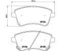 HELLA PAGID Sada brzdovch destiek HPG 8DB 355 015-331, 8DB 355 015-331