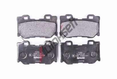HELLA PAGID Sada brzdovch destiek HPG 8DB 355 015-421, 8DB 355 015-421