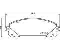 HELLA PAGID Sada brzdov�ch desti�ek HPG 8DB 355 015-461, 8DB 355 015-461