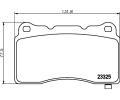 HELLA PAGID Sada brzdovch destiek HPG 8DB 355 015-481, 8DB 355 015-481