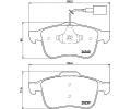 HELLA PAGID Sada brzdovch destiek HPG 8DB 355 015-531, 8DB 355 015-531