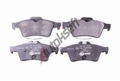 HELLA PAGID Sada brzdovch destiek HPG 8DB 355 015-741, 8DB 355 015-741