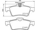 HELLA PAGID Sada brzdovch destiek HPG 8DB 355 015-741, 8DB 355 015-741