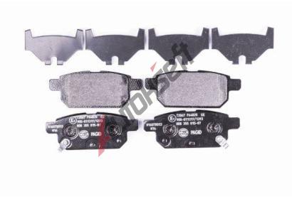 HELLA PAGID Sada brzdovch destiek HPG 8DB 355 015-871, 8DB 355 015-871