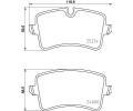 HELLA PAGID Sada brzdovch destiek HPG 8DB 355 016-001, 8DB 355 016-001