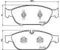 HELLA PAGID Sada brzdovch destiek HPG 8DB 355 016-031, 8DB 355 016-031