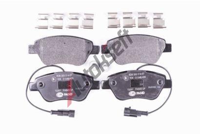 HELLA PAGID Sada brzdovch destiek HPG 8DB 355 016-071, 8DB 355 016-071