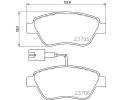 HELLA PAGID Sada brzdovch destiek HPG 8DB 355 016-071, 8DB 355 016-071