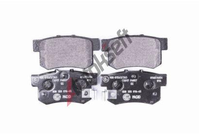 HELLA PAGID Sada brzdovch destiek HPG 8DB 355 016-451, 8DB 355 016-451