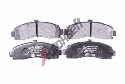 HELLA PAGID Sada brzdovch destiek HPG 8DB 355 016-501, 8DB 355 016-501