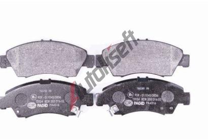 HELLA PAGID Sada brzdovch destiek HPG 8DB 355 016-521, 8DB 355 016-521