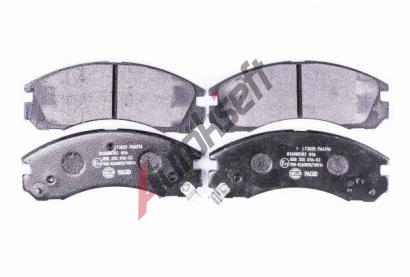 HELLA PAGID Sada brzdovch destiek HPG 8DB 355 016-531, 8DB 355 016-531