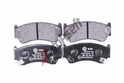 HELLA PAGID Sada brzdovch destiek HPG 8DB 355 016-661, 8DB 355 016-661