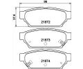 Sada brzdovch destiek HELLA PAGID ‐ HPG 8DB 355 016-701