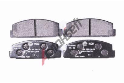 HELLA PAGID Sada brzdovch destiek HPG 8DB 355 016-761, 8DB 355 016-761
