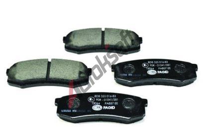 HELLA PAGID Sada brzdovch destiek HPG 8DB 355 016-831, 8DB 355 016-831