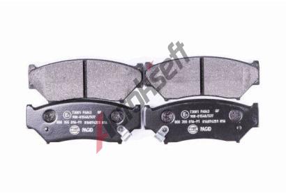 HELLA PAGID Sada brzdovch destiek HPG 8DB 355 016-911, 8DB 355 016-911