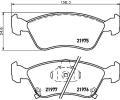 HELLA PAGID Sada brzdovch destiek HPG 8DB 355 016-981, 8DB 355 016-981