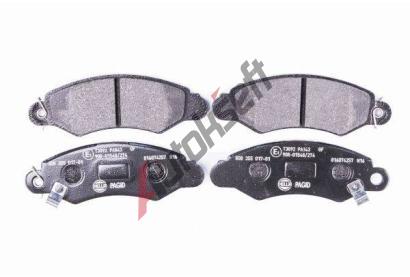 HELLA PAGID Sada brzdovch destiek HPG 8DB 355 017-011, 8DB 355 017-011