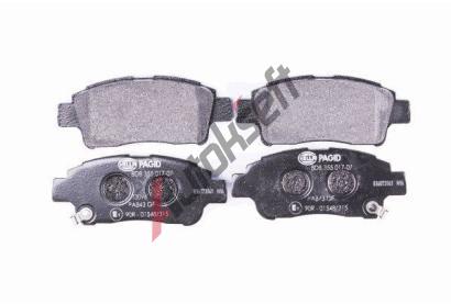 HELLA PAGID Sada brzdovch destiek HPG 8DB 355 017-071, 8DB 355 017-071