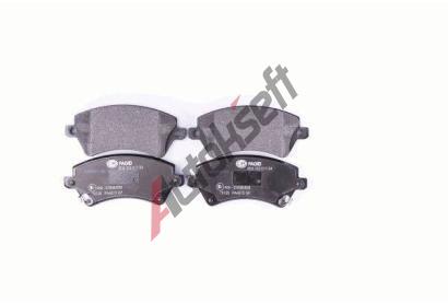 HELLA PAGID Sada brzdovch destiek HPG 8DB 355 017-241, 8DB 355 017-241