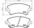 HELLA PAGID Sada brzdovch destiek HPG 8DB 355 017-241, 8DB 355 017-241