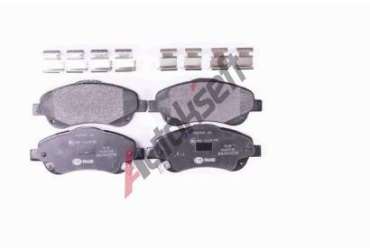 HELLA PAGID Sada brzdovch destiek HPG 8DB 355 017-321, 8DB 355 017-321