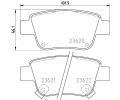 HELLA PAGID Sada brzdovch destiek HPG 8DB 355 017-331, 8DB 355 017-331