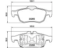 Sada brzdovch destiek HELLA PAGID ‐ HPG 8DB 355 017-341