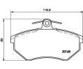 HELLA PAGID Sada brzdovch destiek HPG 8DB 355 017-891, 8DB 355 017-891