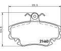 HELLA PAGID Sada brzdovch destiek HPG 8DB 355 018-131, 8DB 355 018-131