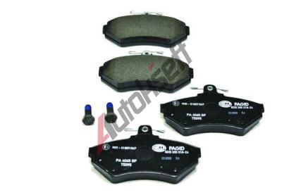 HELLA PAGID Sada brzdovch destiek HPG 8DB 355 018-241, 8DB 355 018-241
